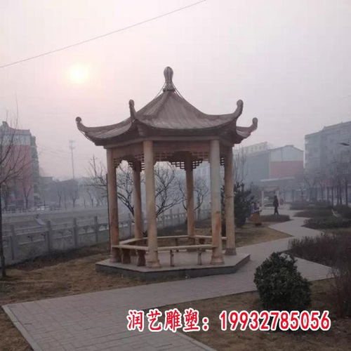 西方人物石凉亭雕塑 宝鸡石雕塑凉亭加工厂