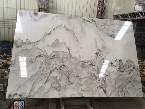 鑫辰玉石山水画 天然山水画石材 大理石画山水纹大理石背景